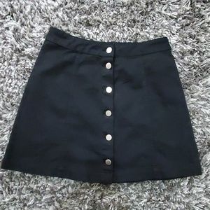 Button up black skirt NWOT